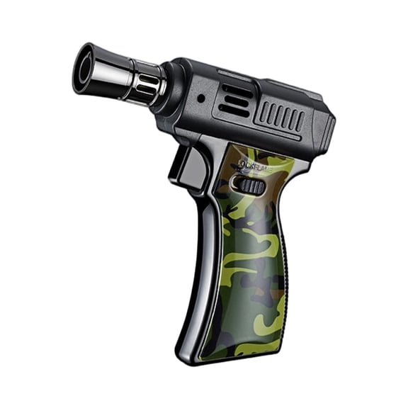 Charcoal Lighter,Grill Torch Charcoal Starter,Propane Searing Torch,Culinary Blow Kitchen Cooking Torch for Steak Searing,Campfire Charcoal Starter for Griddle Accessories(Green)