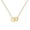 Yellow Gold, variant on S925 Sterling Silver Double Ring Necklace Mobius Clavicle Chain Accessory for Women
