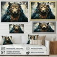 thumbnail image 4 of Designart "Bear Costume in Native Art" Native American Floater Framed Canvas Wall Art, 4 of 7
