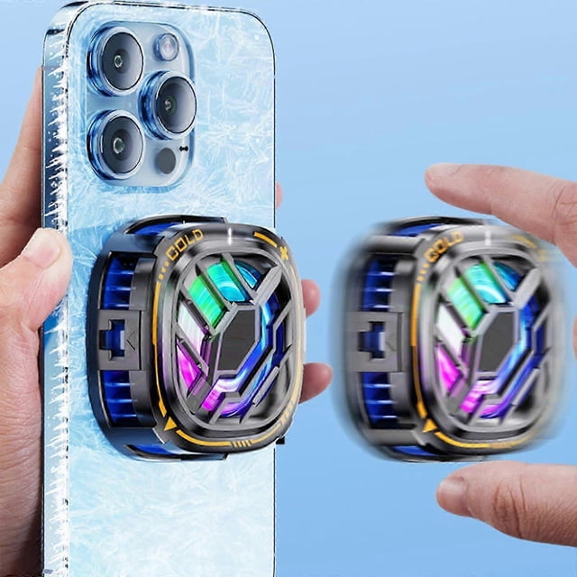 Magnetic Cell Phone Cooler, RGB Phone Cooling Fan, Mobile Phone Cooling Fan, Phone Radiator with Temperature Display