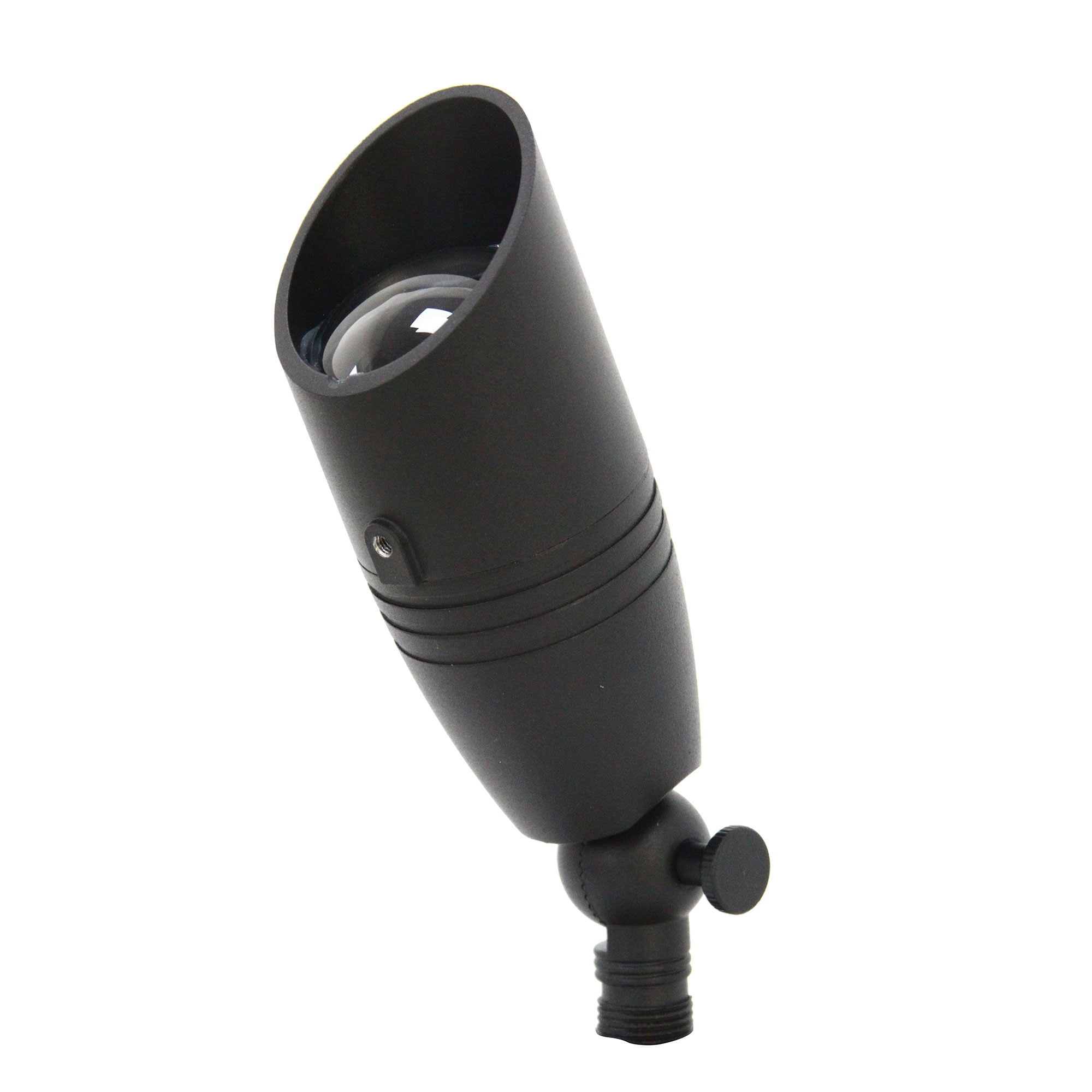 LNC 6W Solid Bronze LED Outdoor Spotlight 2700K Warm White 490 Lumens for Low Voltage Landscape Lighting of Yard, Lawn, Garden, Patio, Trees & House