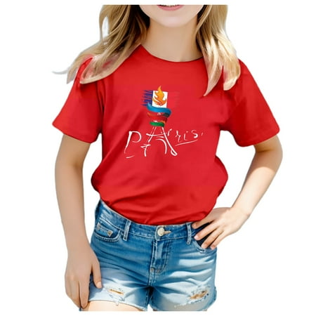 

Unisex Kids Print Tee Boy Girl Funny T Shirts Short Sleeve Round Neck Top for 3 13Y Shirts for Boys Short Sleeve Top 6 Boy Shirt Boys Long Sleeve T Shirt Size 8 A Shirt for Boys Basketball Teen Boy