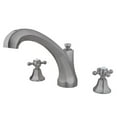 thumbnail image 1 of 8 Inch -18 Inch Widespread Roman Tub Filler - Satin Nickel, 1 of 1