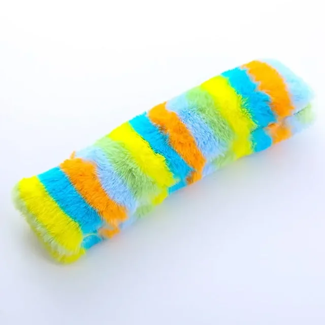 Practical Interactive Plush Pillow Cat Chew Toy Squeak Perfect for Indoor Kitten Playtime B 25X7CM
