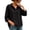 Black, variant on Womens Denim Shirt Jacket Button Down Collared Long Sleeve Loose Fit Casual Chambray Blouse, S-3XL