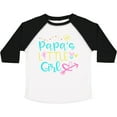thumbnail image 3 of Inktastic Papa's Little Girl with Hearts Flower and Butterfly Girls Toddler T-Shirt, 3 of 5