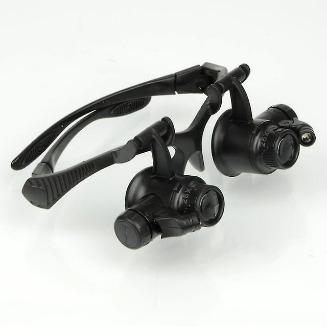 Magnifying Glasses With Light, Hands Free Headband Magnifying Glass, 4 Interchangeable Lenses, Stand Magnifying Glass For Reading, Electricians, Sewin