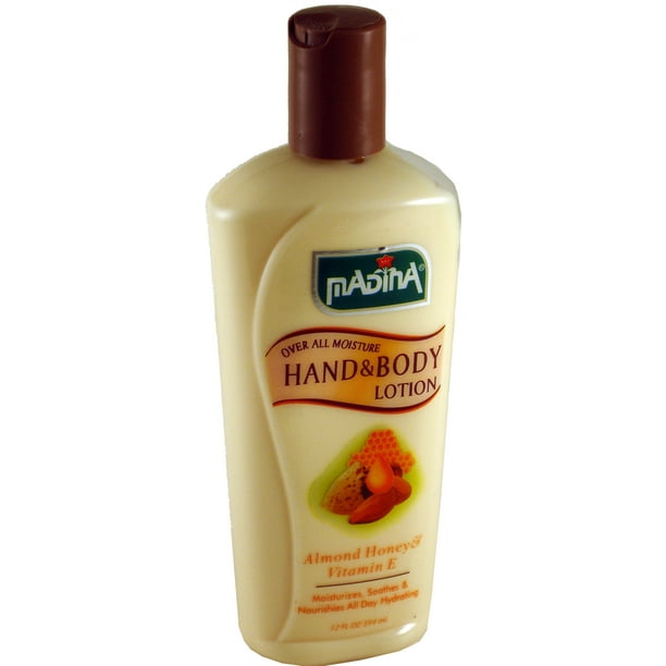 Madina Almond Honey & Vitamin E Hand & Body Skin Lotion [Cream 12 oz