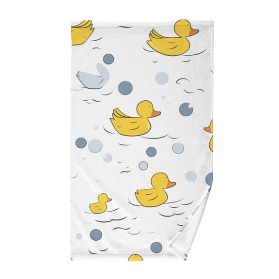 Cartoon Ducks Cotton Face Towels Absorbent Hand Towel Soft Bathroom Towel for Kitchen Hotel Decoration