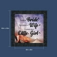 thumbnail image 2 of Today a Bride, Tomorrow a Wife, Forever Your Little Girl, Father of the Bride Gift, Wedding Frame, 8681CH, 2 of 8