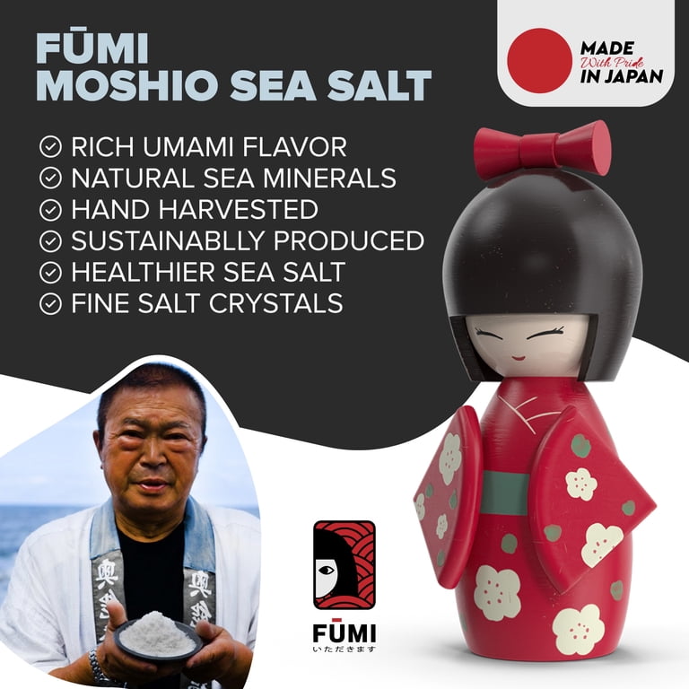 FMI Japanese Sea Salt, Handcrafted Gourmet, Mineral Rich, 3.53 oz