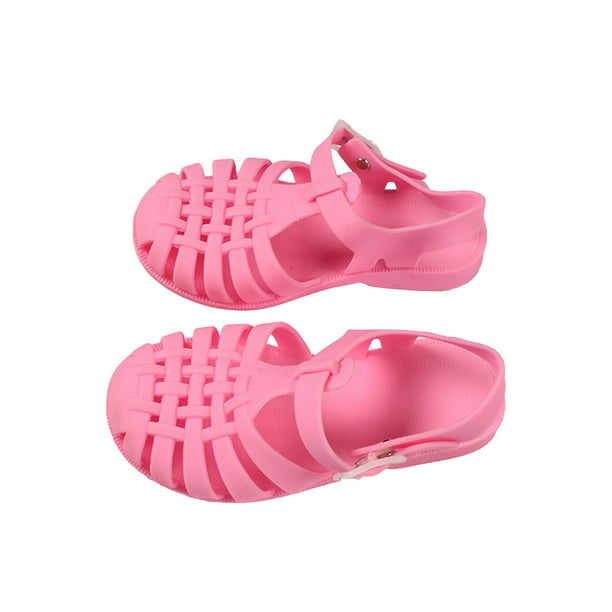Lolmot Toddler Shoes Baby Girls Cute Weave Hollow Out Non-slip Soft Sole  Beach Roman Sandals 