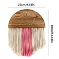 thumbnail image 3 of Bohemian Hand-Woven Cotton Rope Tassel Tapestry Wall Decoration Macrame Wall Hanging (1PC), 3 of 7