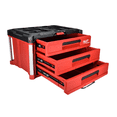 thumbnail image 3 of Milwaukee PACKOUT 3-Drawer Tool Box – Modular Storage with Locking Security Bar & Quick-Adjust Dividers - Perfect for Jobsite, Garage, or Tactical Applications - 48-22-8443, 3 of 4