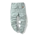 thumbnail image 3 of CVLIFE Tapered 100% Cotton Cargo Pants for Men Solid Multiple Pockets Casual Trousers, 3 of 3