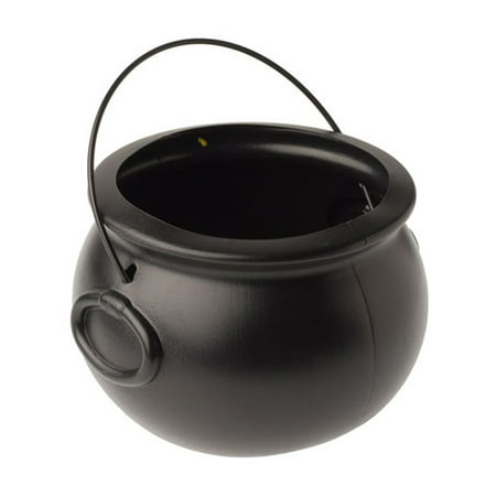 US Toy Witch's Cauldron 8in Trick or Treat Bucket, Black