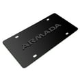 thumbnail image 3 of iPick Image for Nissan Armada 3D Dark Gray Logo on Black Stainless Steel License Plate, Official Licensed, 3 of 5
