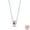 PAN001, variant on 925 Sterling Silver Luminous Firefly & Heart Pendant Necklace for Women - 45cm