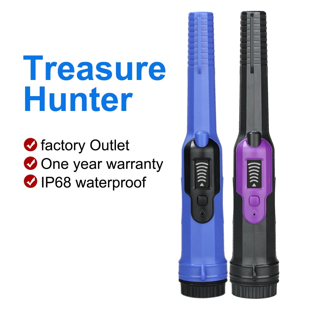 Shinysix Metal Finder IP68 Waterproof Metal Detector 360° Side Scan Triple Alarm Modes-Perfect for Treasure Hunting