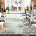 thumbnail image 3 of SAFAVIEH Beach House Callahan Geometric Indoor/Outdoor Area Rug Beige/Cream, 6'7" x 6'7" Round, 3 of 5