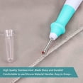 thumbnail image 5 of 2 Pieces Seam Rippers for Sewing, Sharp Seam Ripper Tools for Sewing/Crafting/Embroidery with Ergonomic Handles and Safety Cap (Green;Yellow), 5 of 5