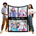 thumbnail image 3 of Picture Blankets Customized, 10 Photos Customized Blanket, Custom Picture Blankets, Gifts for Sister Dad Mom Daughter Son A Blankets, 3 of 5