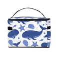 thumbnail image 3 of Yiaed Whale Print Makeup Bag Travel Cosmetic Bags for Women Girls Zipper Pouch Makeup Organizer, 3 of 4