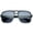 Matte Black-Black / Smoke, variant on sunglassLA Unisex Classic Flat Top Metal Accented Temples Square Aviator Glasses 56mm (Clear-Silver / Lavender) - 56mm
