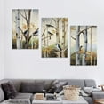thumbnail image 4 of Nawypu Tree and Bird Wall Art,Canvas Print Nature Scenery Wall Art Landscape Picture for Living Room Bedroom Wall Painting Decoration Modern Artwork 12''x16''X3 Panels, 4 of 4
