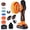 Orange, variant on Cordless Car Buffer Polisher 6 Inch Orbital DA Polisher 6 Variable Speed 21V Car Polishing Machine with 2x2000mAh Batteries 18 PCS Accessories Car Detailing Buffing Machine Kit Orange