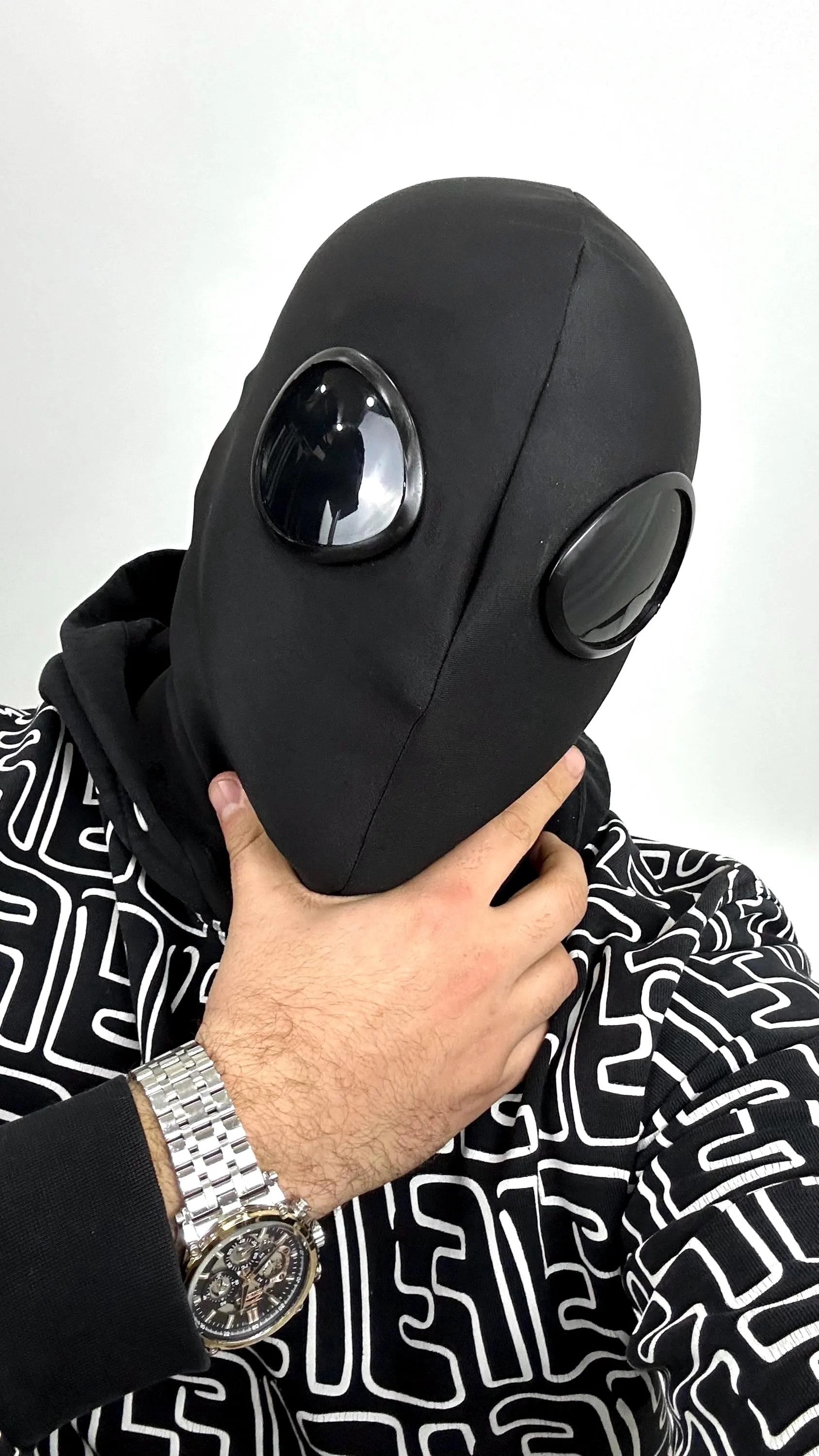 Goggles ski mask balaclava handmade hand stitch with glasses spider scuba cotton fabric snowboard ski motorbike festival carnival unisex