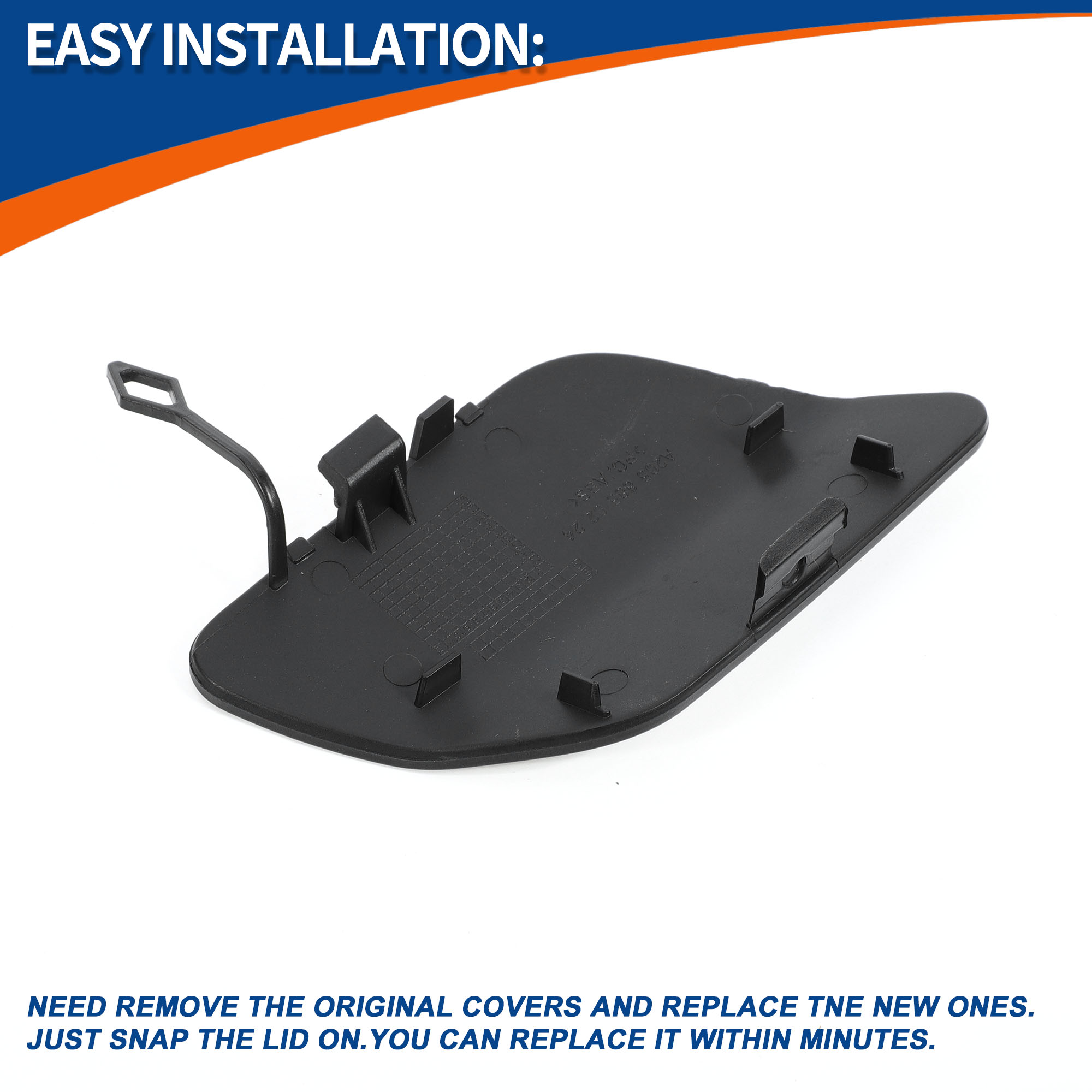 Unique Bargains Rear Right Bumper Tow Hook Cover for Mercedes-Benz C-Class W205