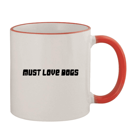 

Must Love Dogs - 11oz Ceramic Colored Rim & Handle Coffee Mug Red
