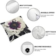 thumbnail image 4 of Nawypu  Peony Flower Throw Pillow Covers  Red and White Floral Decorative Pillow Cases 2pcs Cushion Covers for Sofa Couch Bedroom Home Decor  22x22in, 4 of 6
