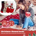 thumbnail image 3 of 4 Pairs Christmas Socks Warm Winter Socks Thicken Fleece Socks Colorful Xmas Socks for Christmas Party Gift, 3 of 8