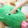 thumbnail image 2 of Muñeca de peluche con forma de cactus, color verde, 40 cm, para niños, 2 of 2