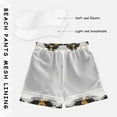 thumbnail image 3 of FORMRS Boys Swim Trunks Quick Dry Mesh Liner Boardshorts Sizes XS-XL, White and Black, 3 of 7