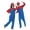Mario - Adults, variant on HTQWLP Super Brothers Costume, Halloween Family Matching Costumes, Super Bro Fancy Dress Outfits with Gloves, Hat & Mustache Accessories, Halloween Party Dress up Clothes for Kids, Red/S
