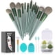 thumbnail image 1 of Koccido Brochas de maquillaje, 22 piezas, kit de maquillaje, brocha para base, brocha para sombra de ojos, juego de brochas de maquillaje (juego de 22 piezas verde), 1 of 5