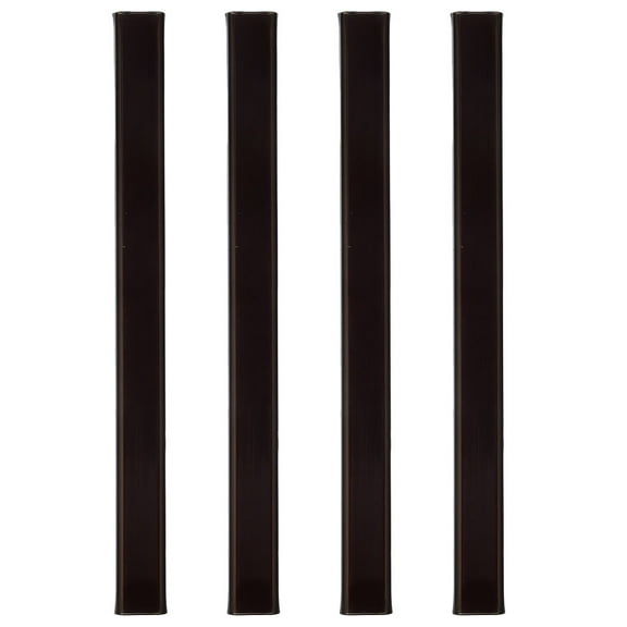 FRCOLOR Black Plastic Cord Covers and Hiders for UAV Decoration with Adhesive Back 4Pcs (L)