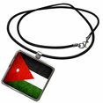 thumbnail image 1 of Flags - Jordan Flag - Necklace with Rectangle Pendant (ncl_28258_1), 1 of 2