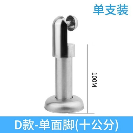 

2 pcs Public Restroom Partition Fittings Toilet Partition Support Feet Stainless Steel Support kickstand