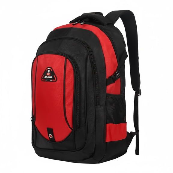 New York Xpress 25L Lightweight Travel Backpack Water-Resistant Casual Daypack for School, Travel, and Outdoor Activities,Red,8160