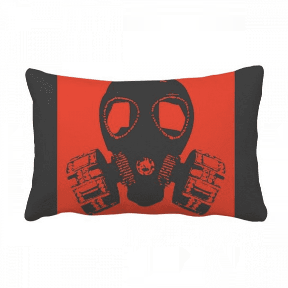 Red Black Revolution Gas Head Throw Pillow Lumbar Insert Cushion Cover Home Decoration