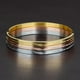 thumbnail image 5 of Conjunto de pulseras y brazaletes multicapa para mujer una plata, 5 of 9