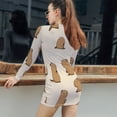 thumbnail image 5 of Capybara Women's Long Sleeve Bodycon Dress Soft Stretchy For Everyday Wear And Special Occasions, 5 of 6