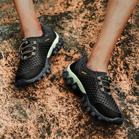 

Christmas Men s Breathable Casual Hollow Mesh Sports Shoes Outdoor Hiking Shoes
