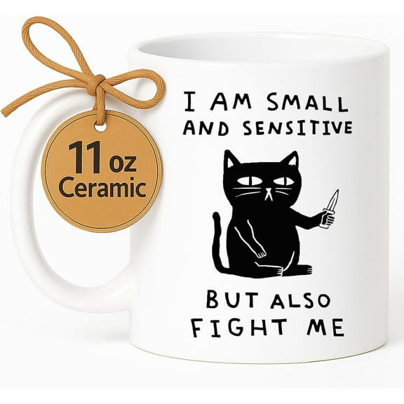 Raccoon Coffee Mug - Funny Coffee Mug Adult Humor, Double Sided Printed Ceramic Coffee Mug Makes a Raccoon Themed Gift, Novelty and Unique Coffee Mug for Men and Women, 11 Ounces