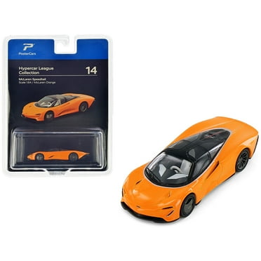 McLaren Speedtail McLaren Orange with Black Top "Hypercar League Collection" 1/64 Diecast Model Car by PosterCars