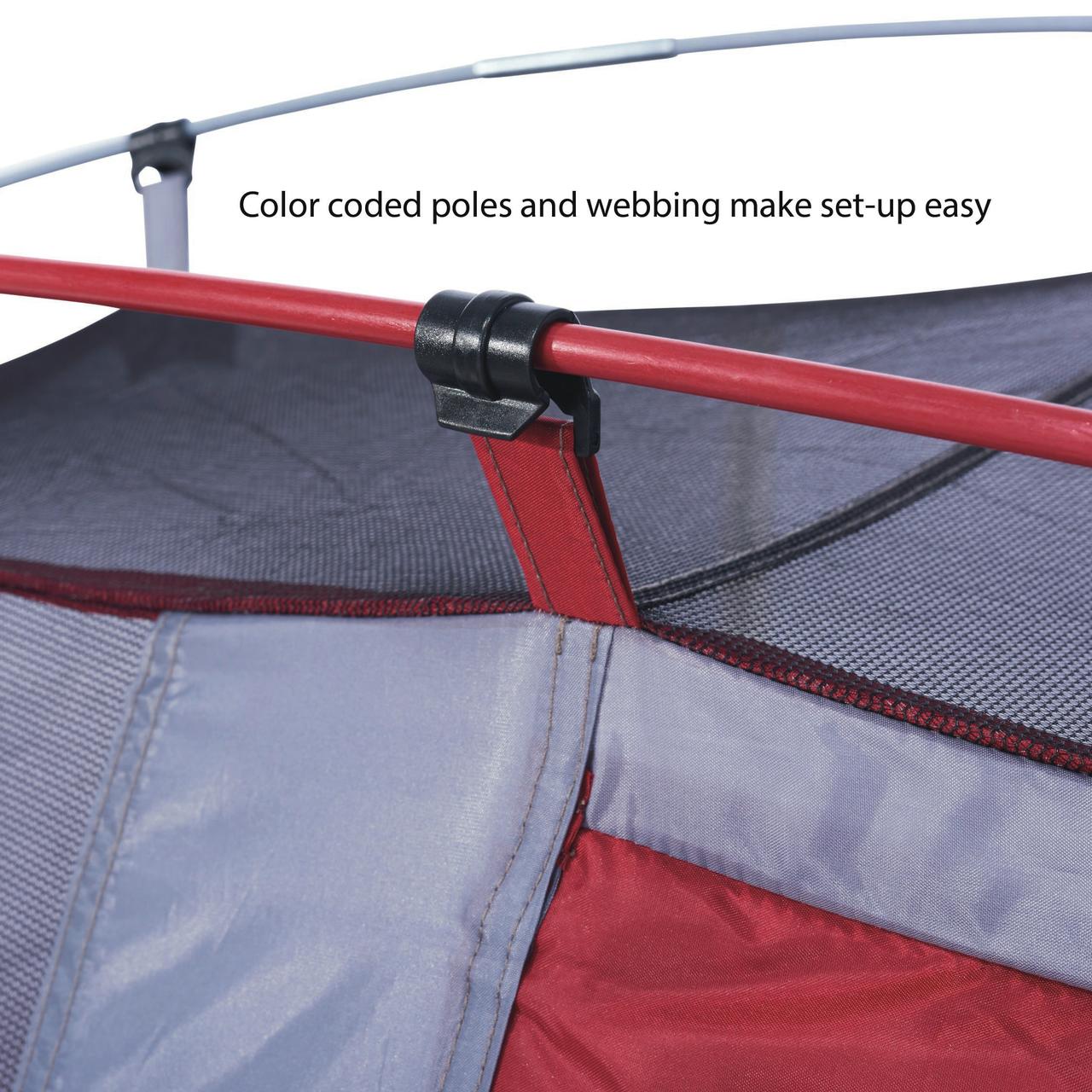 Carpa para mochilero de 1 persona Ozark Trail, peso de carga 4.4 lb, puerta grande estilo D 5
